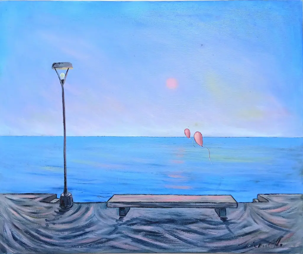 La libertà, oil painting, cm. 60x50
