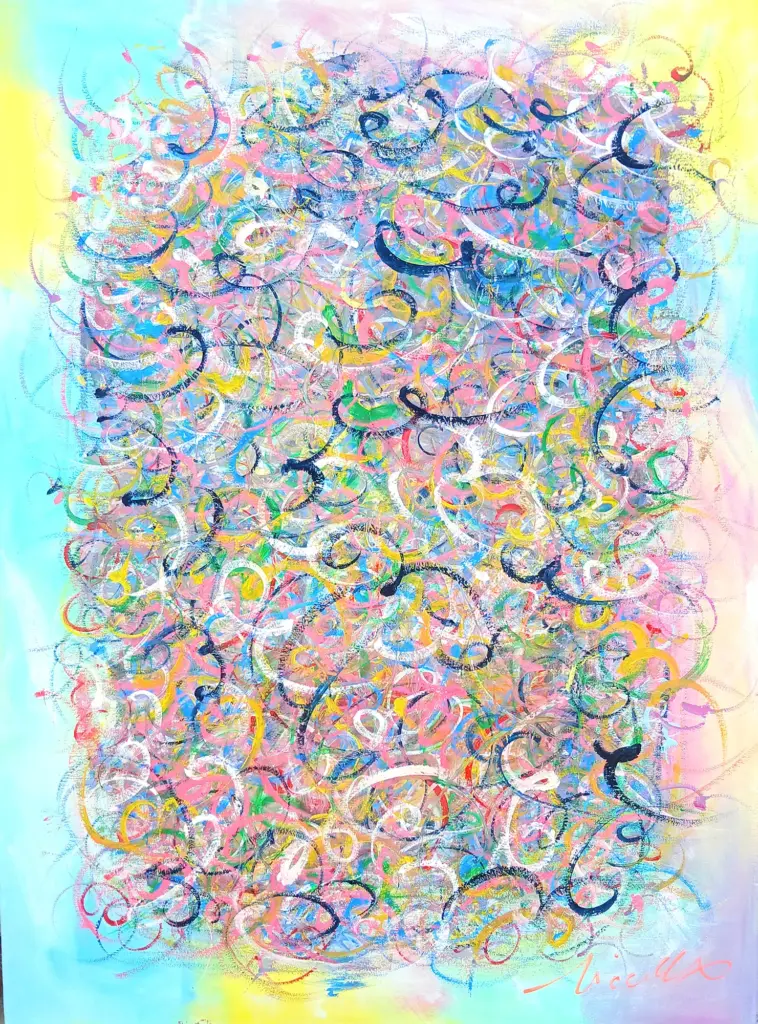 Spirali cromatiche, oil painting, cm. 70x100