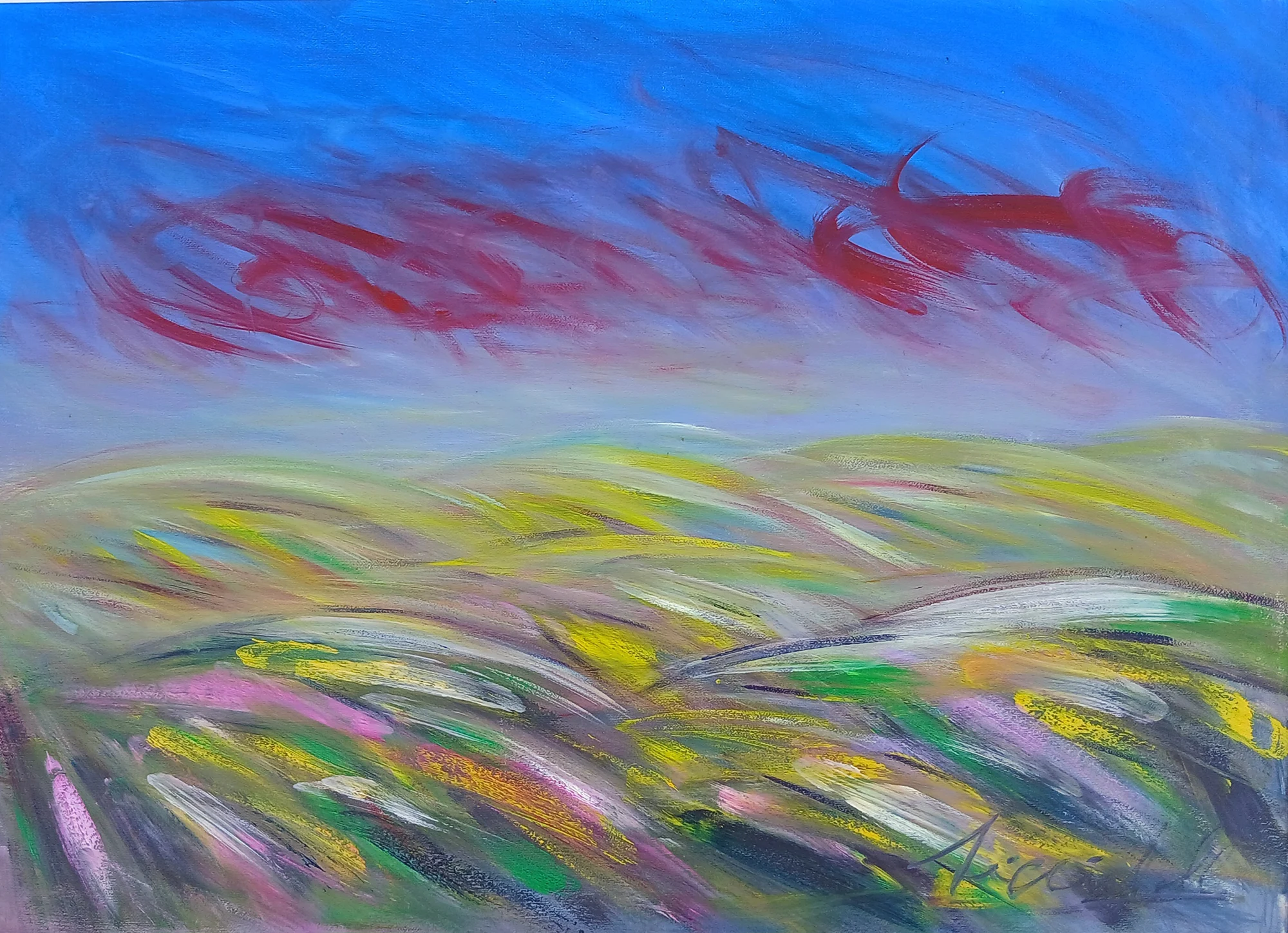Giugno, oil painting, cm. 50x70